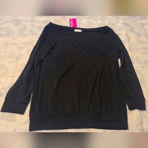Womens Oversized Off The Shoulder Top